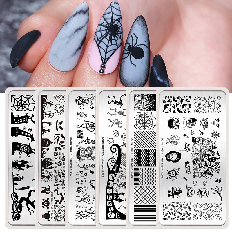 BORN PRETTY Nail Art Stamping Plates Animals Halloween Flower Xmas Image Tools