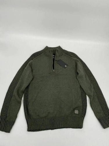 zip pullover green long sleeve crew | eBay