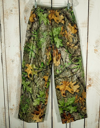 Mossy Oak Obsession Camo Rain Pants Mens XL Waterproof Elastic Waist Lightweight
