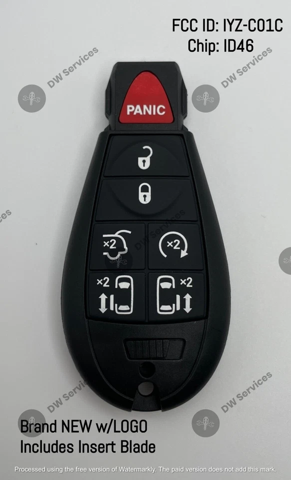 ¡NUEVO! OEM Genuino Volkswagen ROUTAN Entrada sin llave Mando a distancia FOBIK IYZ-C01C Foto 2 de 4