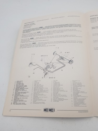 Manual de Taller Alfa Romeo Alfa 33 Tipo 905 Boletín Técnico Dati Coche '86 - Imagen 11 de 24