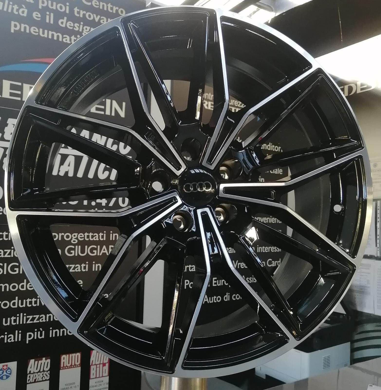 KIT 4 CERCHI IN LEGA AUDI A4 / A5 / A6 / Q3 / 5X112 8X18 ET 30 GMP SPECTER foto 4