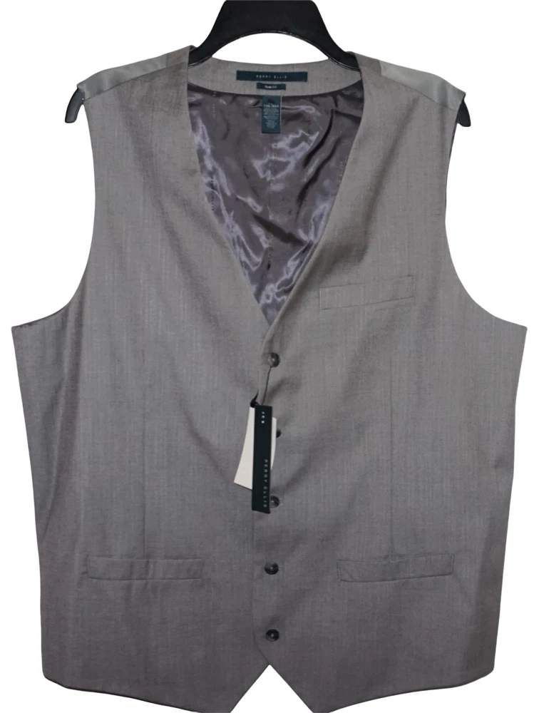 Perry ellis brushed nickel deals vest