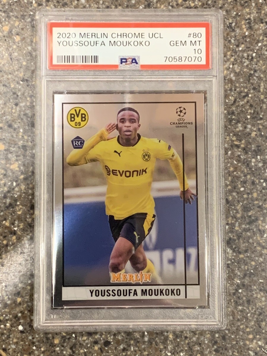 youssoufa moukoko ルーキーカード75枚限定1枚有り！ 2024 YOUSSOUFA MOUKOKO AUTO TOPPS UEFA CHAMPIONS LEAGUE