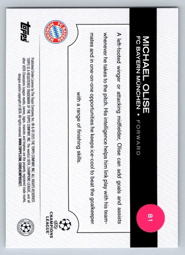 2024-25 Topps UEFA Club Competitions #1-200 Pick Your Player Complete Your Set - 第 233/568 張圖片