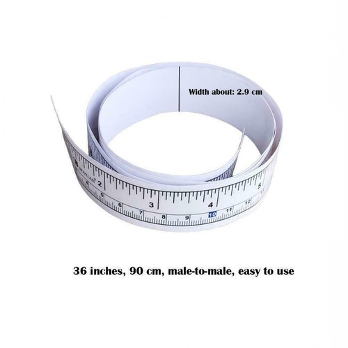 Self Adhesive Metric Measure Tape 90cm Vinyl Ruler For Sewing Nice Machine F3U98 - Picture 6 of 6