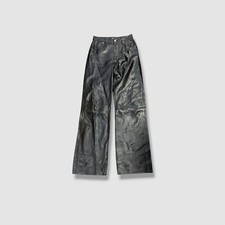 Citizens of Humanity Women's Black Patent Leather Baggy Annina Pants Size 25