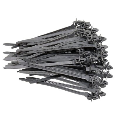Push Mount Cable Zip Tie 4 Inch Automotive Wire Loom Clips Zip Tie Holder Nylon 