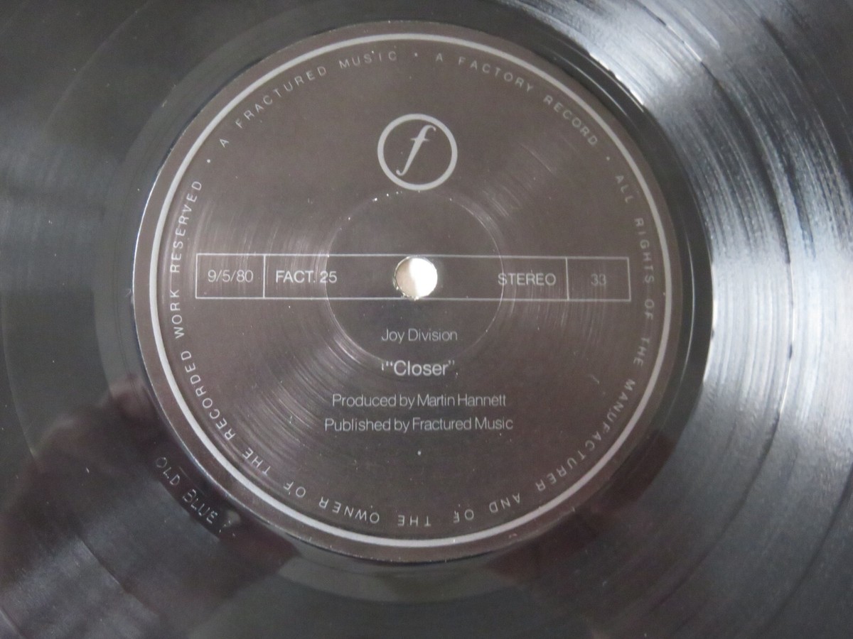 JOY DIVISION Closer FACTORY OLD BLUE? A1 / B1 1980 UK PRESS VINYL