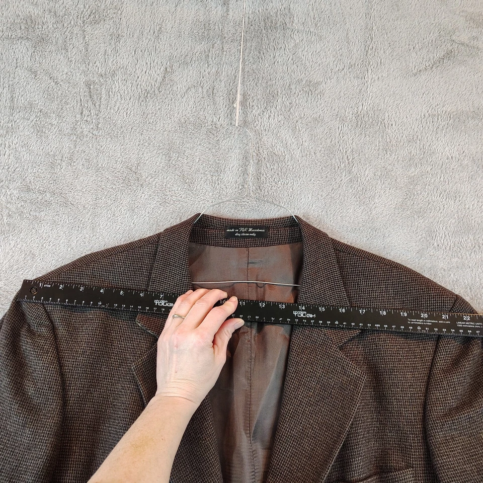 Abrigo De Colección Gianfranco Ruffini Italiano Mezcla Cabello Camello Camello Para Hombre Talla L-46 Tweed Lujo Foto 2 de 4