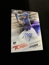 2018 Topps Chrome - Freshman Flash Green Refractor #FF-10 Alex Verdugo /99 (RC)
