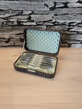 6er Kuchengabeln Set mit Kasten Edelstahl Smalcalda Kuchen DDR 