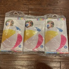 Intex Glossy Panel 24 Round Inflatable Swimming Pool Beach Ball, New, Sealed