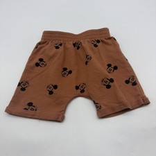 Pantalones Cortos Disney Junior Mickey Niños Pequeños Talla 3T Marrón Logo Aop. #43328
