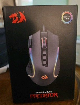 Redragon M612 Predator RGB Gaming Mouse, 8000 DPI Wired Optical Mouse