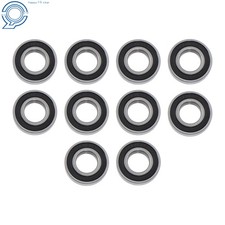 25x52x15mm Ball Bearing 6205 2RS 10 Pieces Rubber Sealed Industrial