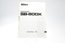 Nikon SB-80DX Autofocus Speedlight Camera Flash Instruction Manual Book G790
