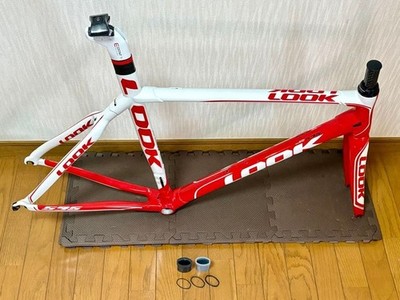 かず様LOOK ルック 595 COFIDIS カーボンフレーム 2010年美品 LOOK 595 Cofidis 2010 Carbon Road Bike Frameset Carbon Frame Set