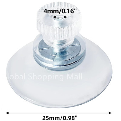Saugnäpfe Kunststoff mit Schraube transparent PVC Saugnäpfe mehrere Größen
