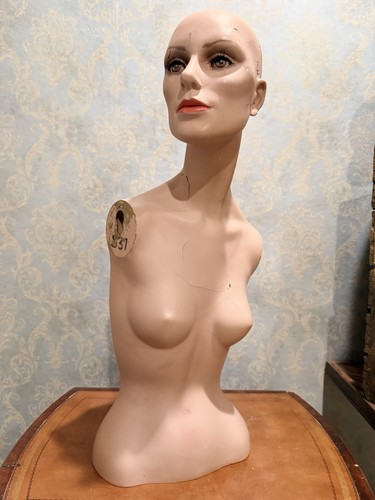 Wolf & Vine Greneker Vintage Fiberglass Mannequin Female Torso Bust