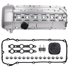 Upgrade Aluminum Engine Valve Cover Kit 11121432928 Compatible with BMW E46 3...