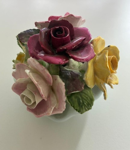 Royal Adderley Fine Bone China Floral Ornament Flower Posy in a Low Bowl