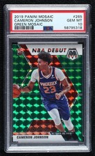 2019 Panini Mosaic NBA Debut Green Prizm Cameron Johnson #265 PSA 10 GEM MT uk2