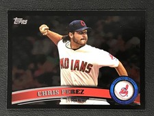 2011 Topps #159 Chris Perez Cleveland Indians Black Border