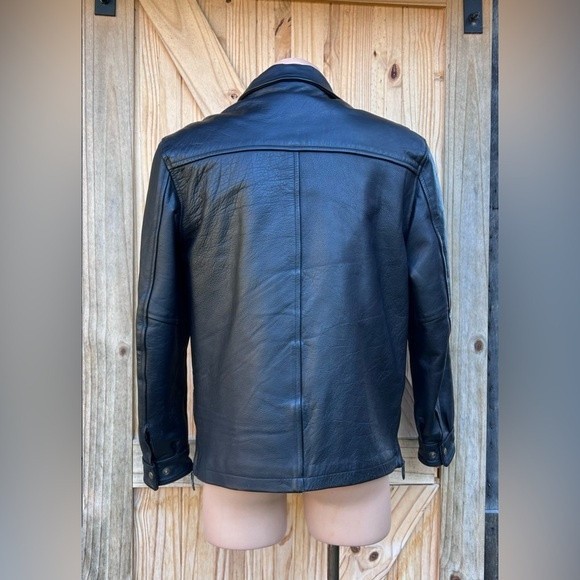 Bikers Dream Apparel Black Genuine Leather Thinsulate Motorcycle Jacket~L~