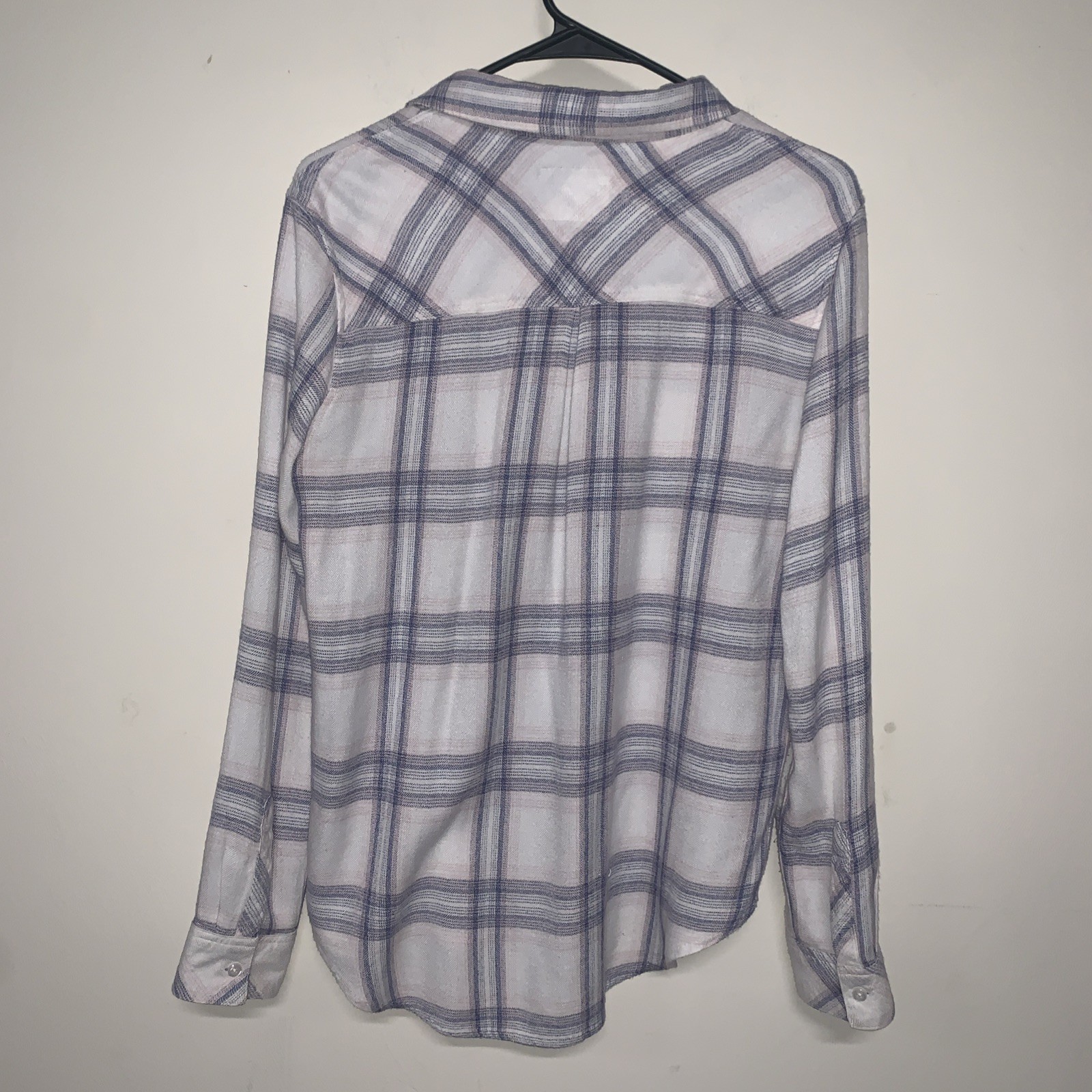Revolve Rails Button Down Flannel Plaid Shirt Whi… - image 4
