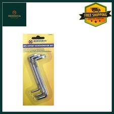 Offset Screwdriver Set Slotted & Cross Point Heads 3 PCS