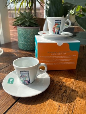 LAVAZZA KAFFEETASSEN FENSTER KONVOLUT CITY TURIN NEAPEL KAFFEETASSEN ESPRESSO