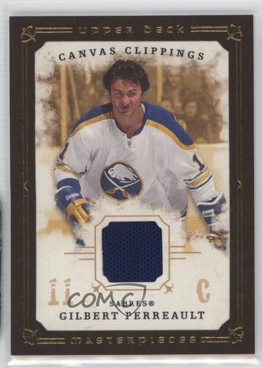 2008-09 Masterpieces Canvas Clippings Brown Border Gilbert Perreault HOF 10lp