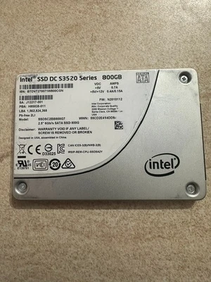 Intel SSD DC S3520 Series Sata SSD 2.5" 800GB - image 1 of 2