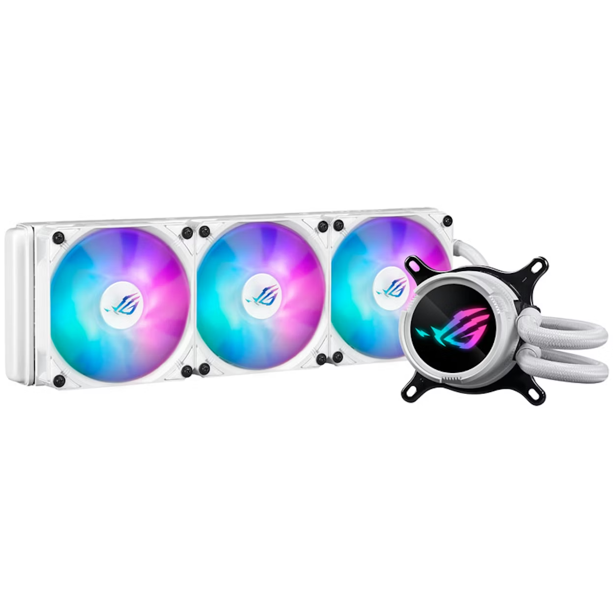 ASUS ROG STRIX LC 360 RGB White Edition – 360mm AIO Liquid CPU Cooler - ARGB