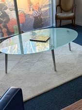 Oval Glass coffe table