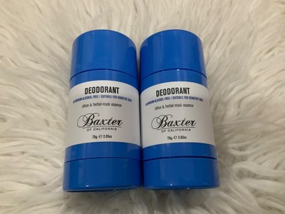 BAXTER Deodorant aluminum alcohol free sensitive skin citrus herbal musk 2.65 oz