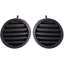 Fog Light Cover Set For 2004-2015 Nissan Titan 2005-2007 Armada Black Front