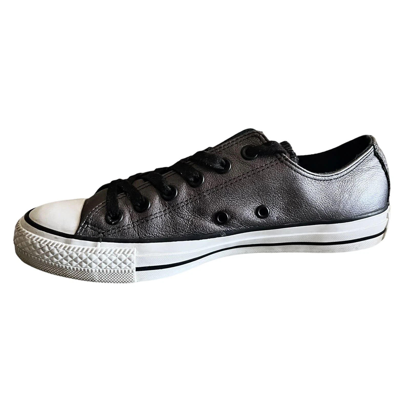 Scarpe sneakers Chuck Taylor CONVERSE All Star grigio metallizzato pelle 544924C taglia 8