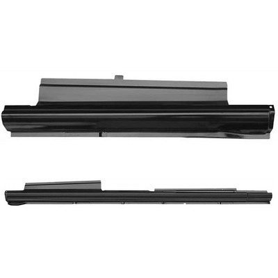 SET-FIT0813104R-B Key Parts Rocker Panels Set of 2 Front Driver & Passenger Pair