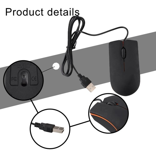 Ergonomischer Griff USB Mini kabelgebunden Maus reduziert Handerm��dung bei lang - Bild 12 von 27