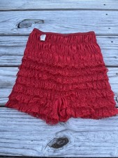 Vintage Malco Modes Red Square Dance Bloomers Pettipants Size Small