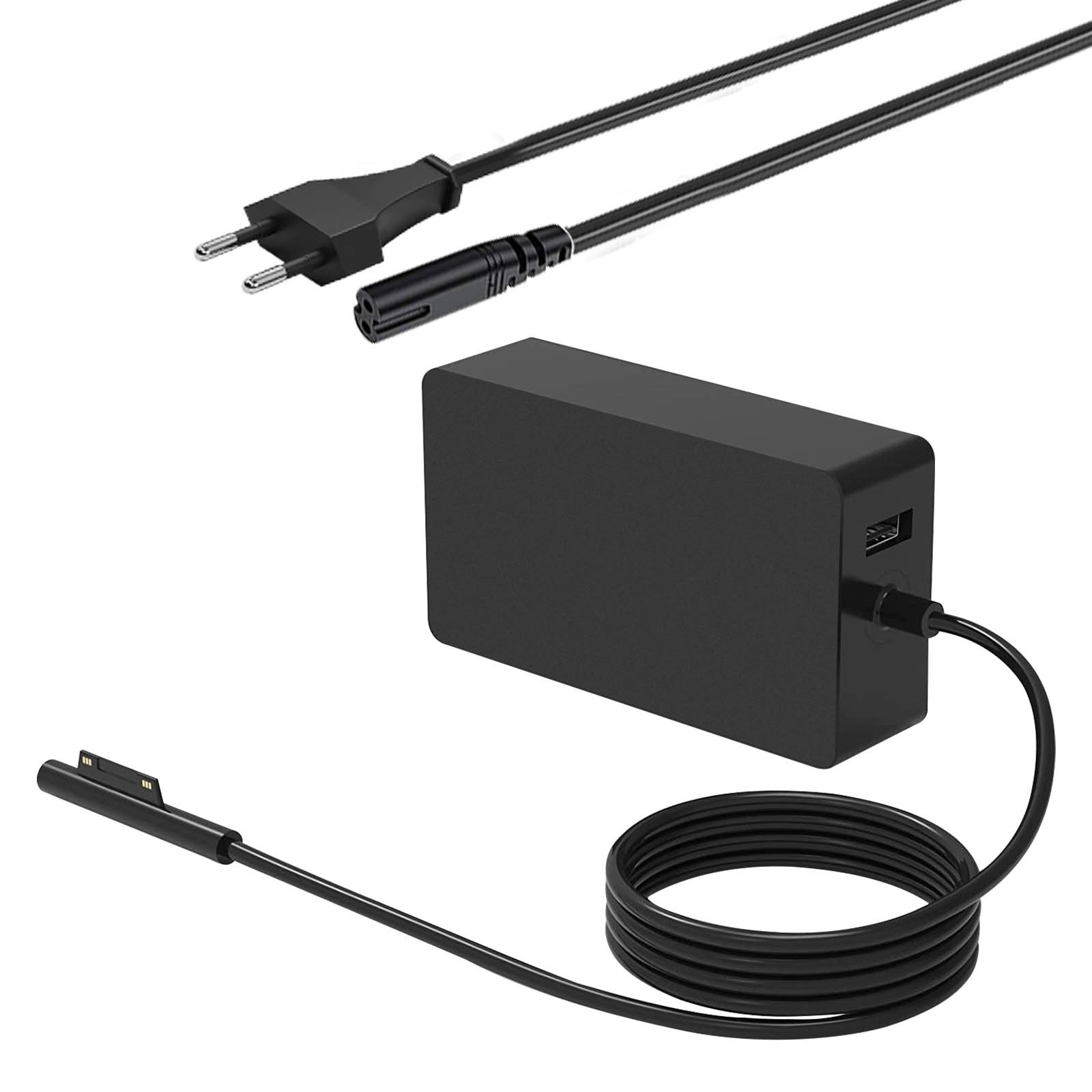 Chargeur Surface Microsoft Avizar 44W noir pour alimentation secteur rapide