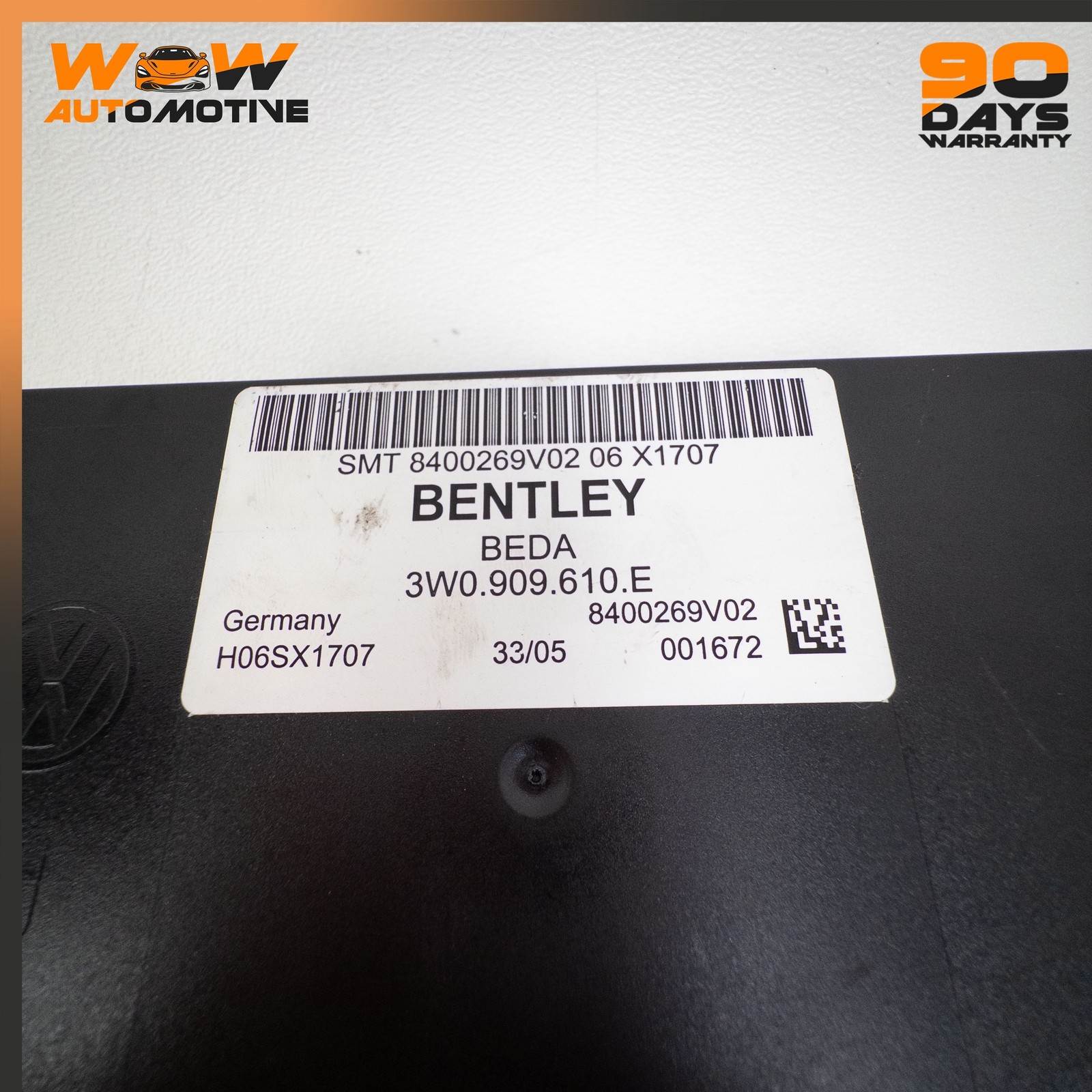 06-13 BENTLEY CONTINENTAL FLYING SPUR TRUNK LID LOCK RELEASE CONTROL MODULE OEM