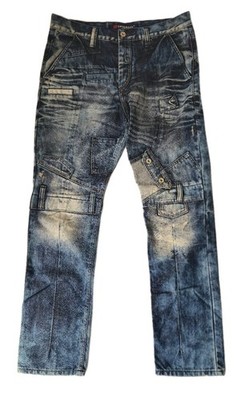 Cipo & Baxx Mens W34xL32 Blue Denim Jeans Streetwear Designer Distressed 0959