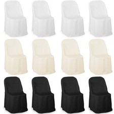 100 Wedding/Party Folding Chair Covers - Polyester Cloth