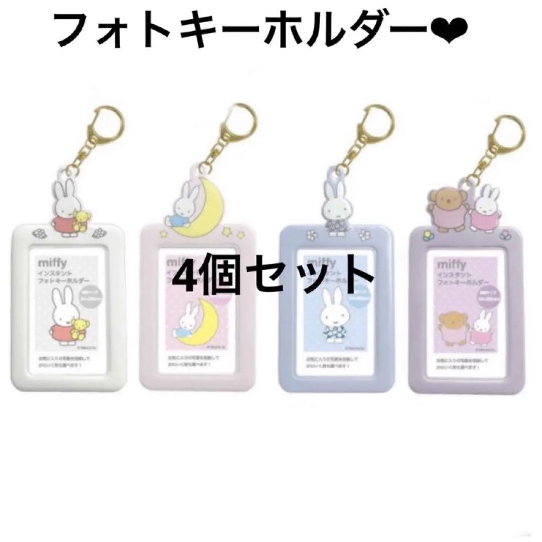 Miffy m22N Instant Photo Keychain Set of 4 Cute Mini Prints