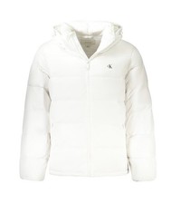 CALVIN KLEIN Giubbotto New  Bianco Logo Uomo Tg L