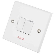 Volex 13 Amp Boiler Switched Fused Spur Marked BOILER in Red X1