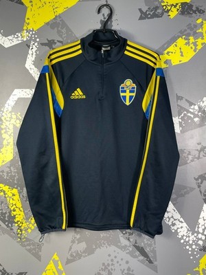 Sweden Team Training Football Soccer Long Sleeve Jacket Adidas Men Size L ig93